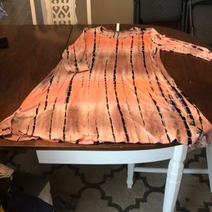 Tie dye print dress size large